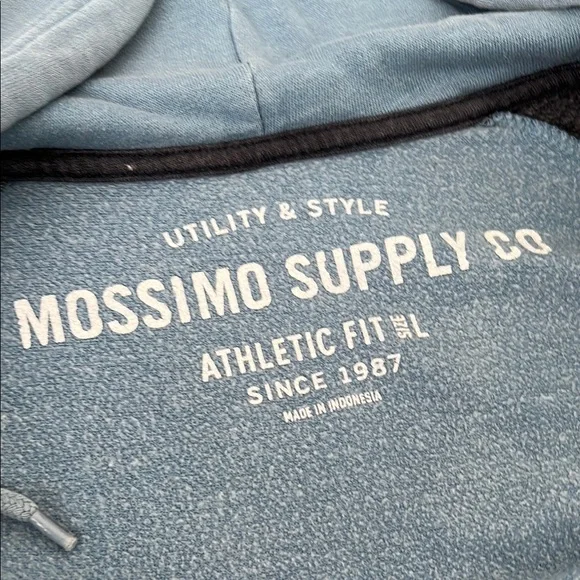 Mossimo Supply Co. Blue and Gray Hoodie - Picture 2 of 5